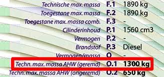 RDW trekhaak hoeveel mag mijn auto trekken