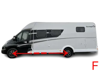 Trekhaak Camper Adria met Fiat Ducato X250 onderstel variabele trekhaak + verlengstukken + 13 polige kabelset specifiek vanaf 2006